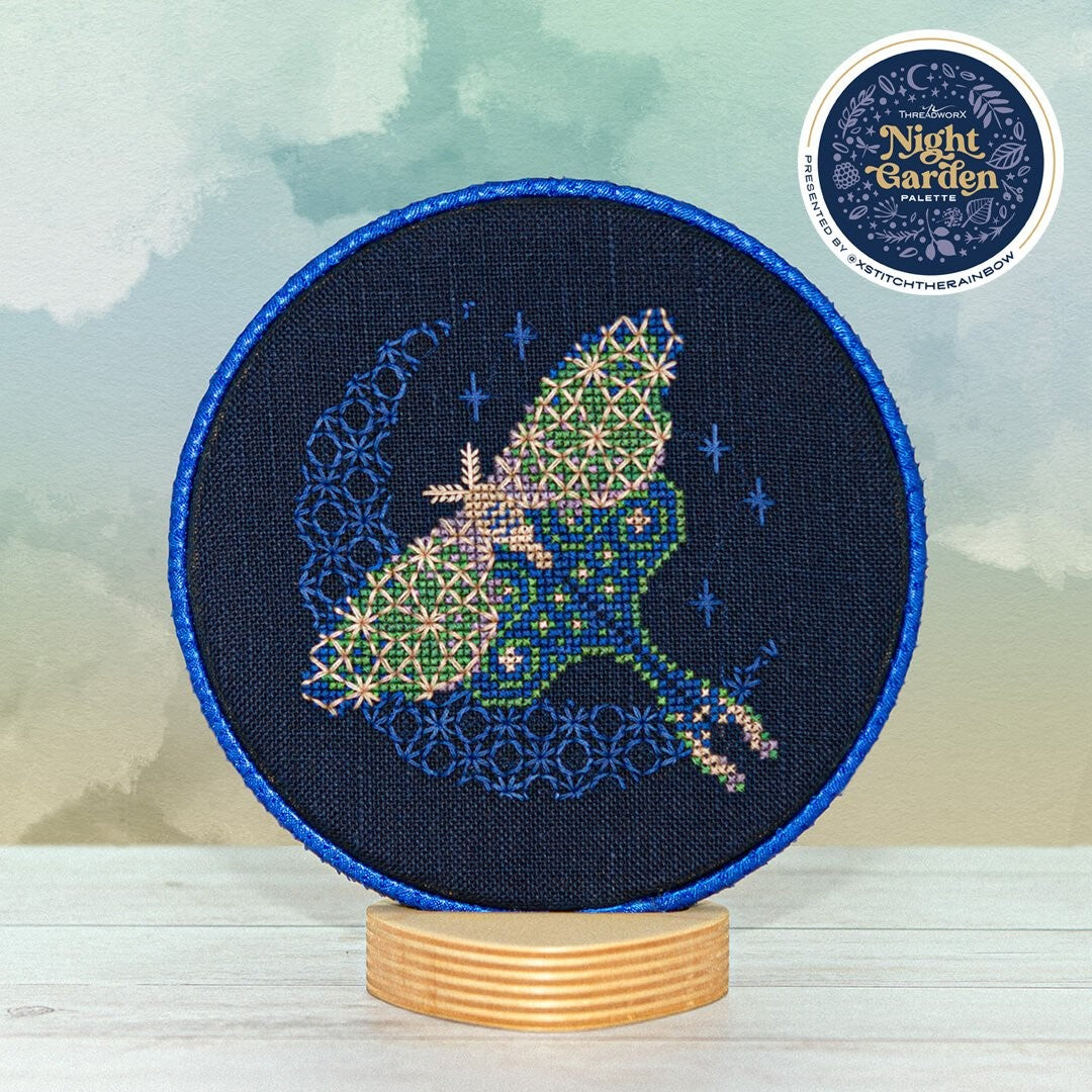 Moonlit Moth - ThreadworX Night Garden