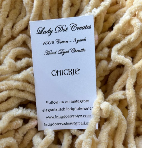 Lady Dot Creates -Cream / Gold / Brown Chenille