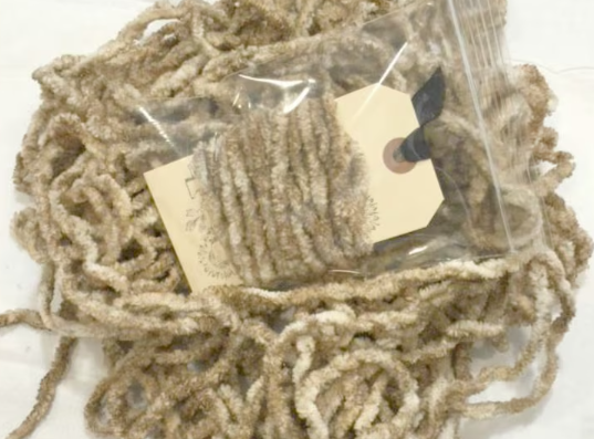 Lady Dot Creates -Cream / Gold / Brown Chenille