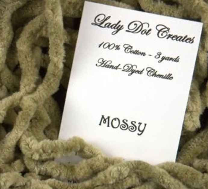 Lady Dot Creates -Green Chenille