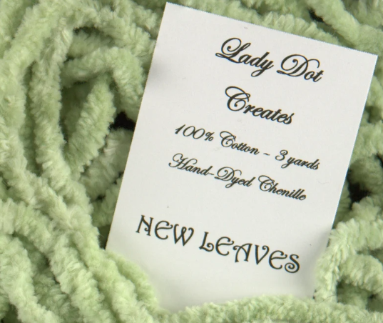 Lady Dot Creates -Green Chenille