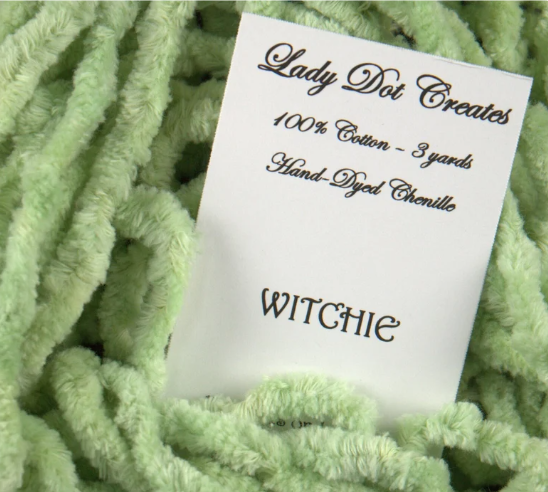 Lady Dot Creates -Green Chenille