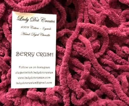 Lady Dot Creates -Purple Chenille