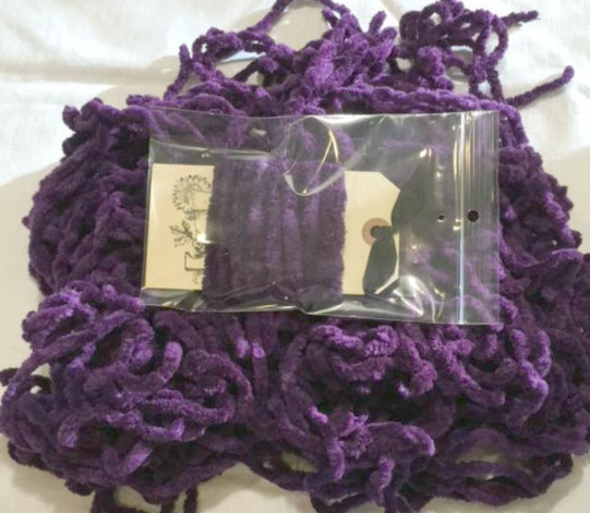Lady Dot Creates -Purple Chenille