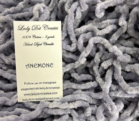Lady Dot Creates -Purple Chenille