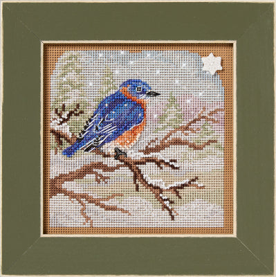 Mill Hill Kit - Snowy Bluebird