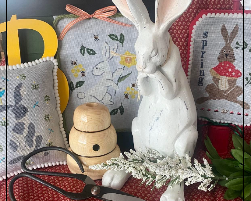 Spring Trio of Rabbits – CelticSistersNeedlework