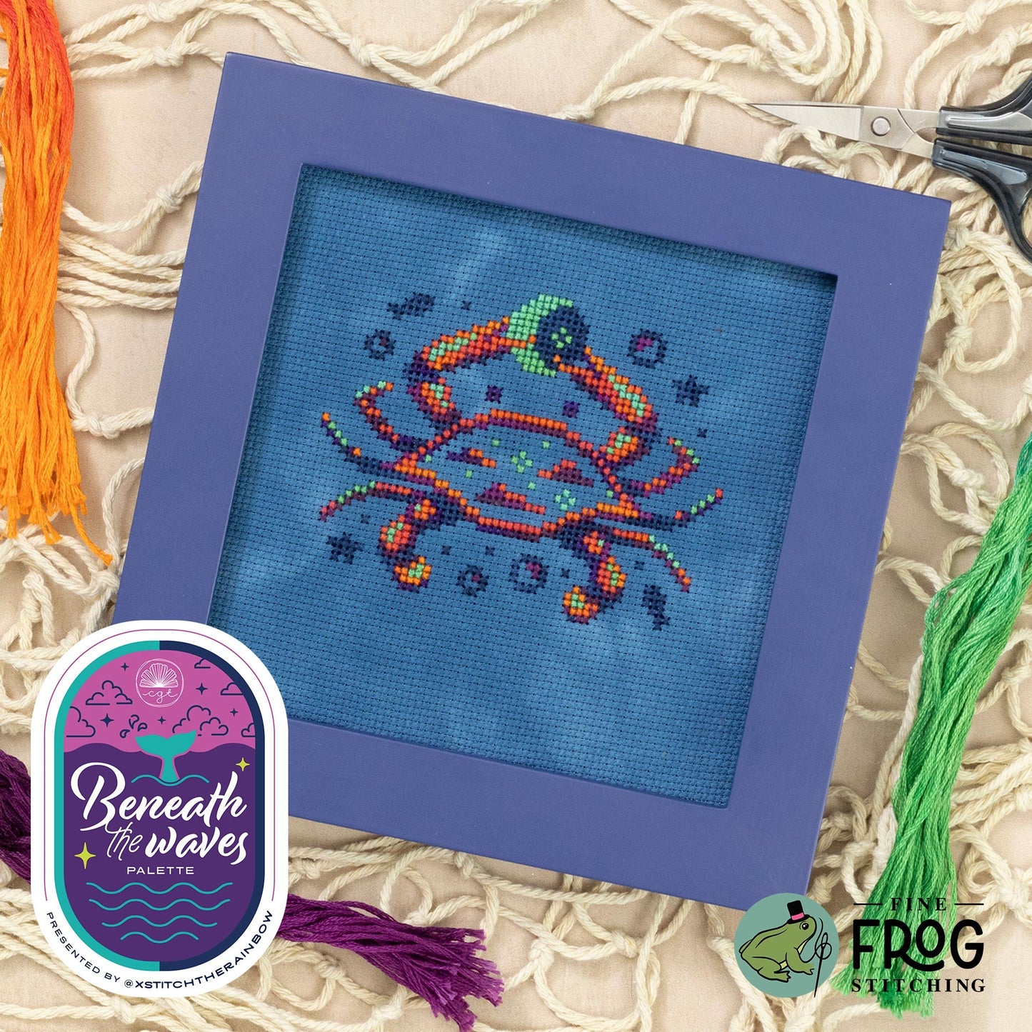 XStitch The Rainbow - Crescent Crab