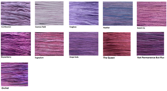 Forbidden Fiber Company Embroidery Threads - Purple