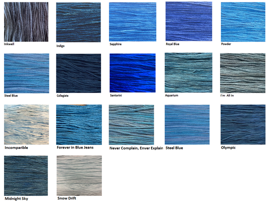 Forbidden Fiber Company Embroidery Threads - Blue