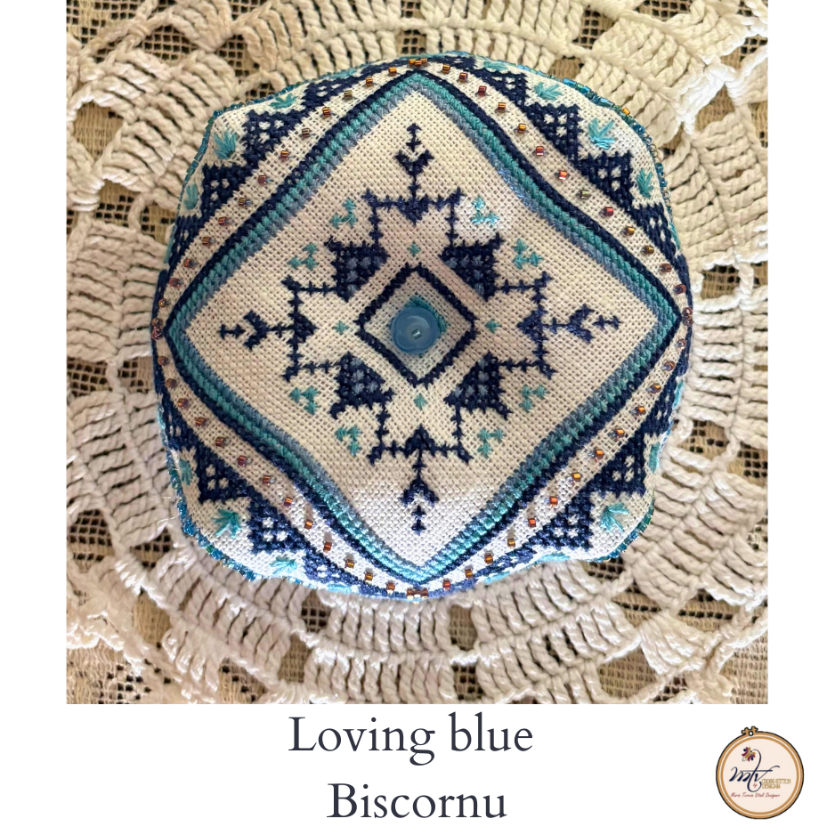 Loving Blue Biscornu