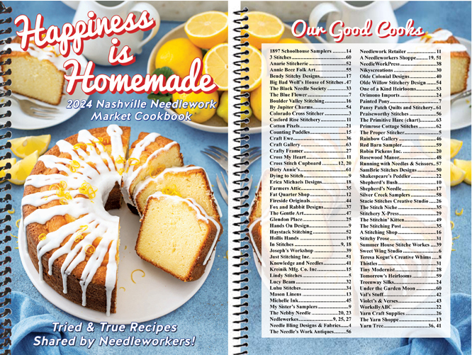 2024 Nashville Needlework Market Exclusive Cookbook:  Happiness is Homemade