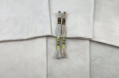 "Latte" - 46 ct - Linen