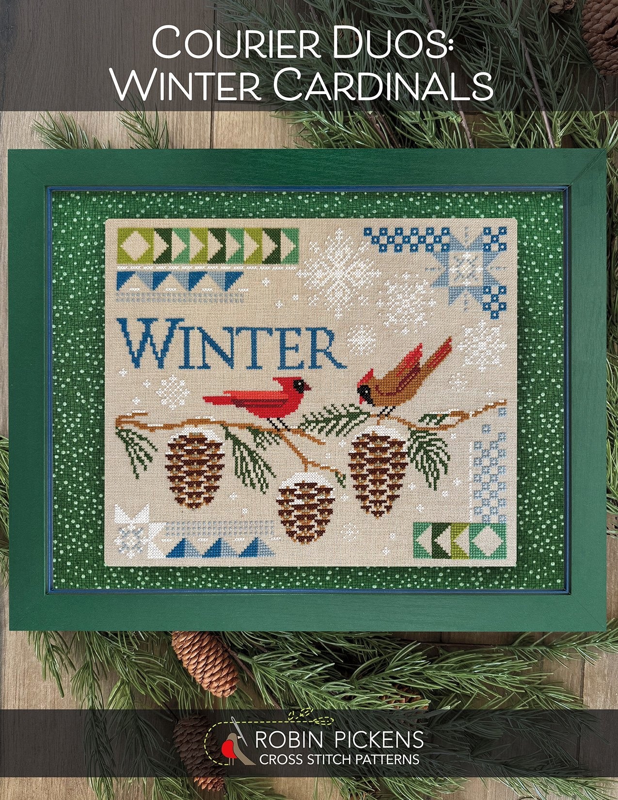 Courier Duos:  Winter Cardinals
