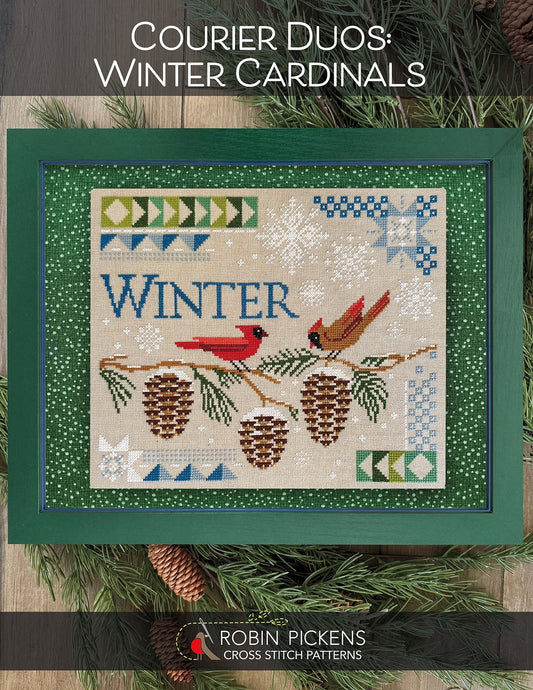 Courier Duos:  Winter Cardinals