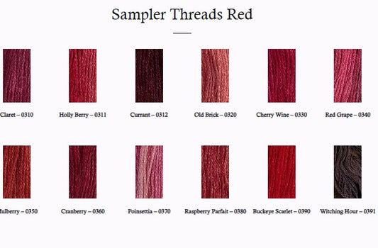 The Gentle Art Sampler Threads - Reds