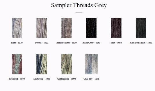 The Gentle Art Sampler Threads - Greys
