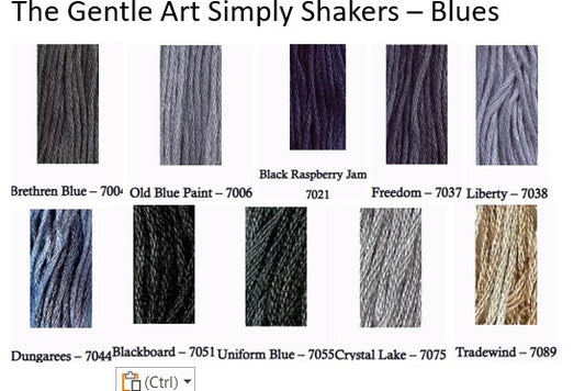 The Gentle Art Simply Shaker Threads - Blues