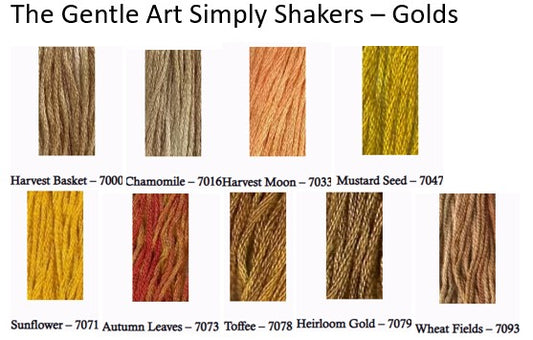 The Gentle Art Simply Shaker Threads - Golds