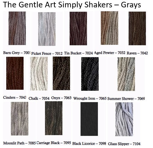The Gentle Art Simply Shaker Threads - Grays