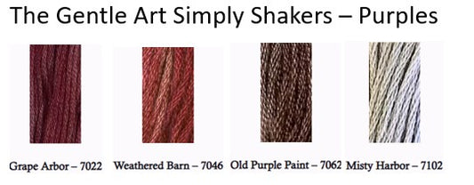 The Gentle Art Simply Shaker Threads - Purples