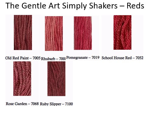 The Gentle Art Simply Shaker Threads - Reds