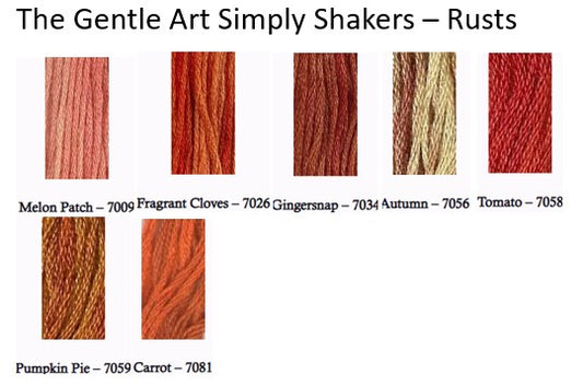 The Gentle Art Simply Shaker Threads - Rusts