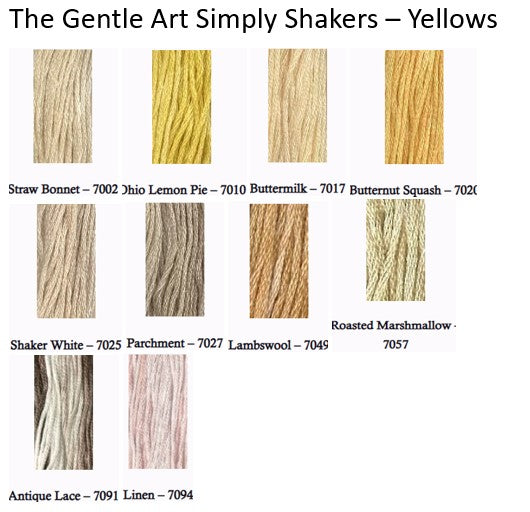 The Gentle Art Simply Shaker Threads - Yellows