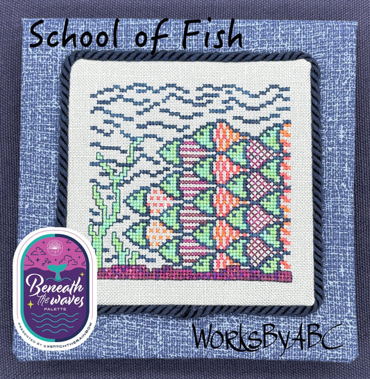 XStitch The Rainbow - School of Fish